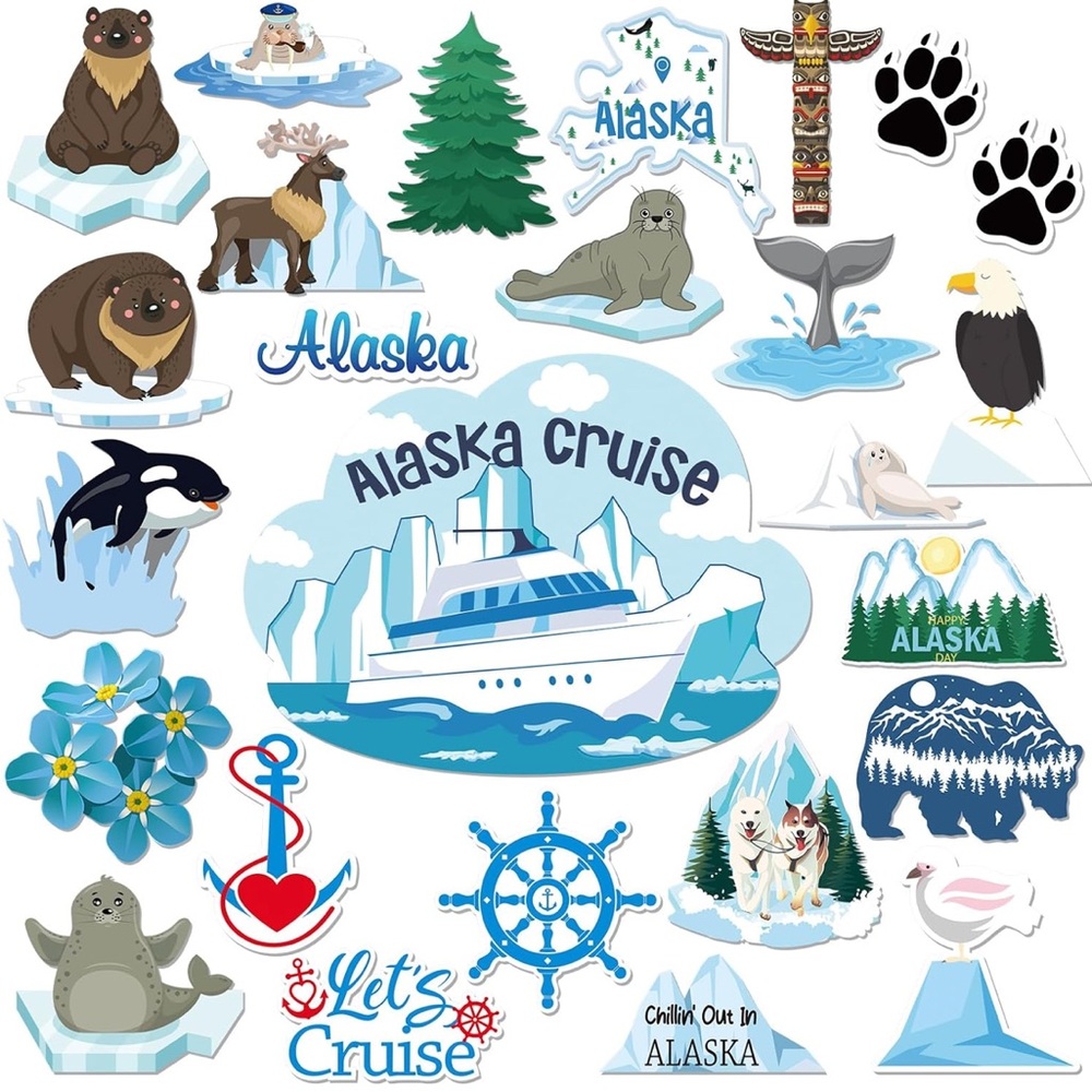 Alaska Cruise door magnets